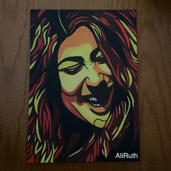 ‘Mama’ Cass Elliot Acrylic Pop Art Canvas Painting - Picture 2 of 2